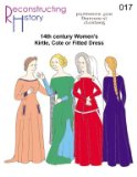 Reconstructing History: 14th Century Women's Kirtle or Cotehardie Pattern