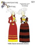 16th Century German Saxon (Cranach) Gowns Pattern - Reconstructing History